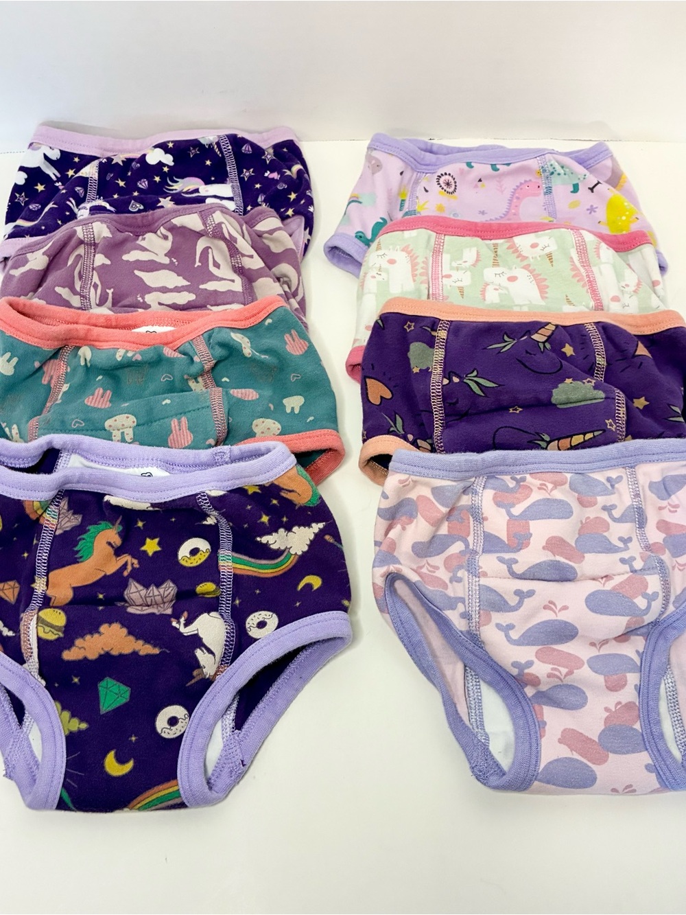 MooMoo Training Bottoms For Girls 8 Pack Toddler 3T